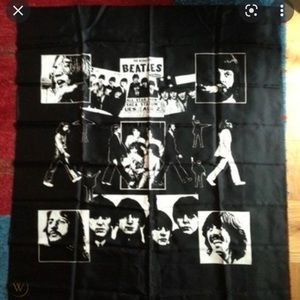 THE BEATLES Black/White Photos Concert Posters Tapestry Poster Wall Decor 36X42